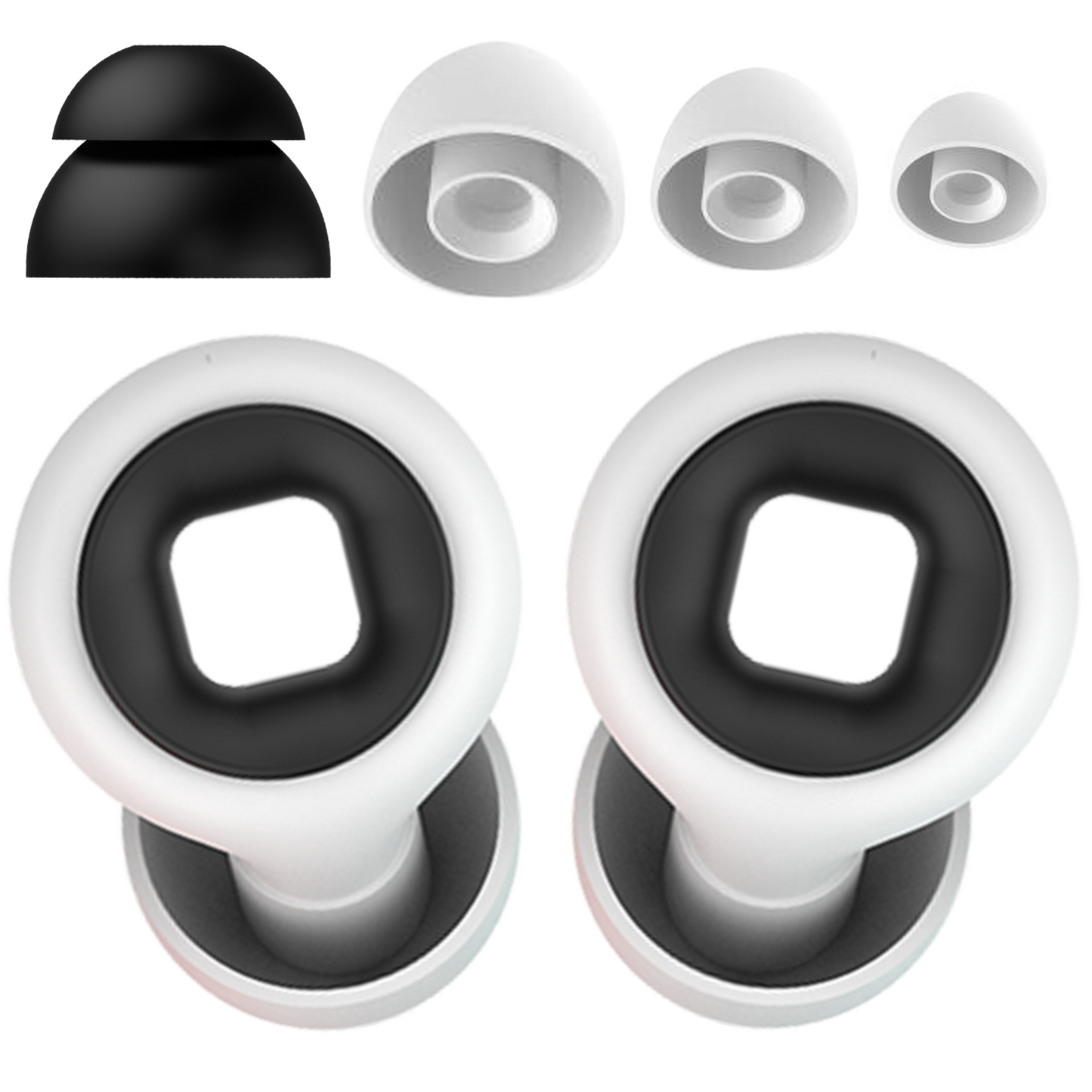 Tapones oídos para dormir - Recuperación - Earplugs con cancelación de ruido - Tapones anti ronquidos - Tapones anti ruido, para estudiar, anti ronquidos - Concentración - Material de silicona suave