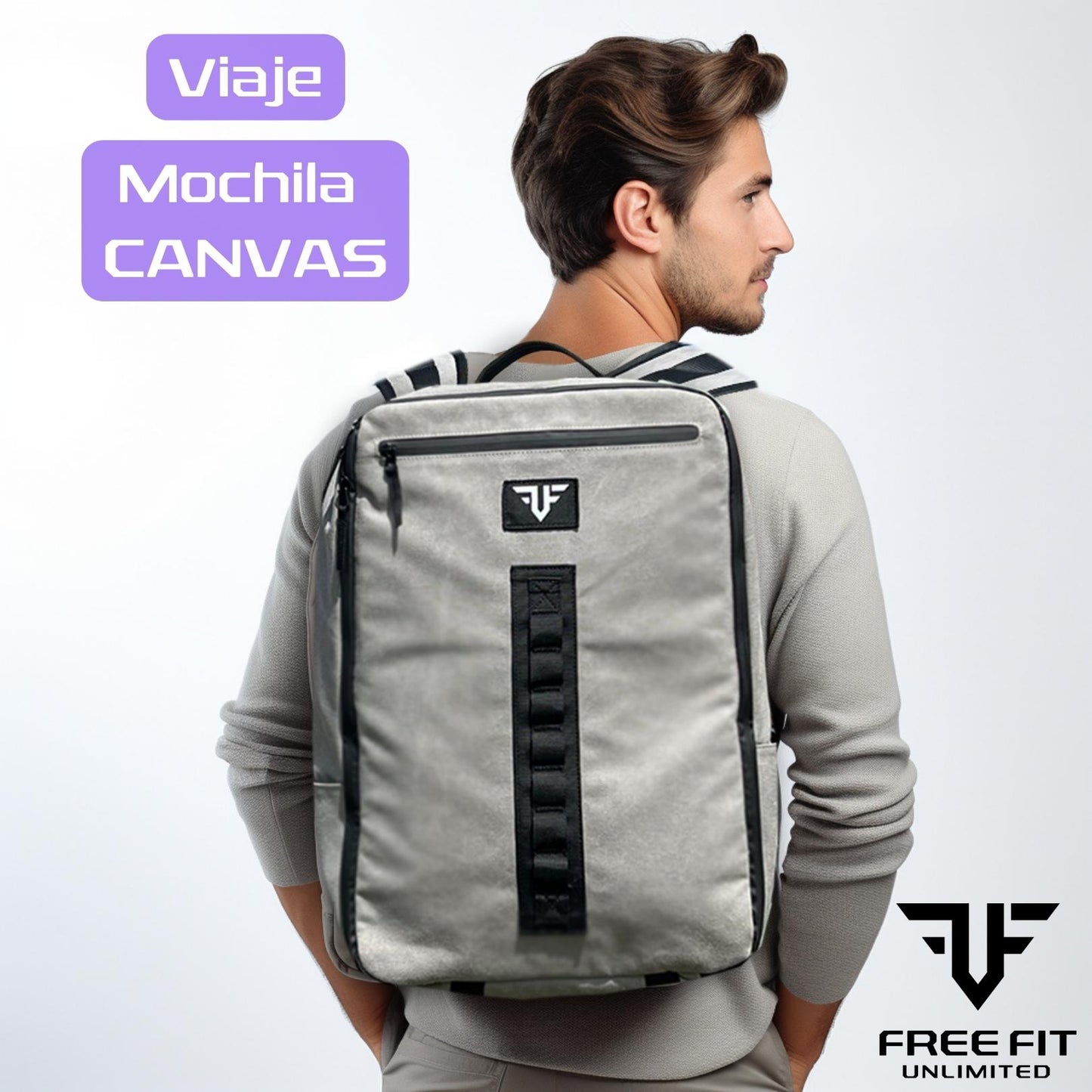 Mochila Cross Training - Loneta Impermeable - Mochila Deporte, Viaje, Cabina Avion, Gimnasio, Trekking - Capacidad de 25L