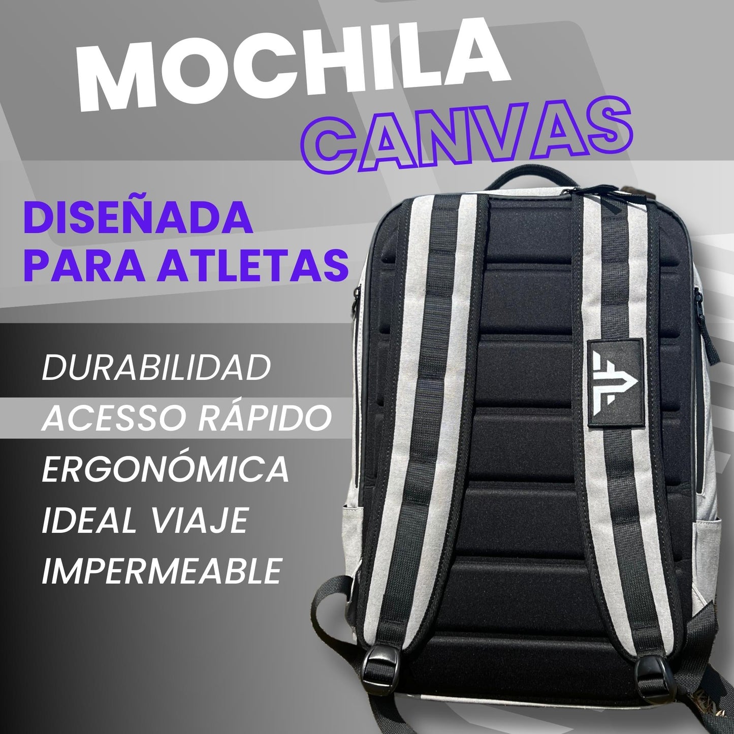 Mochila Cross Training - Loneta Impermeable - Mochila Deporte, Viaje, Cabina Avion, Gimnasio, Trekking - Capacidad de 25L
